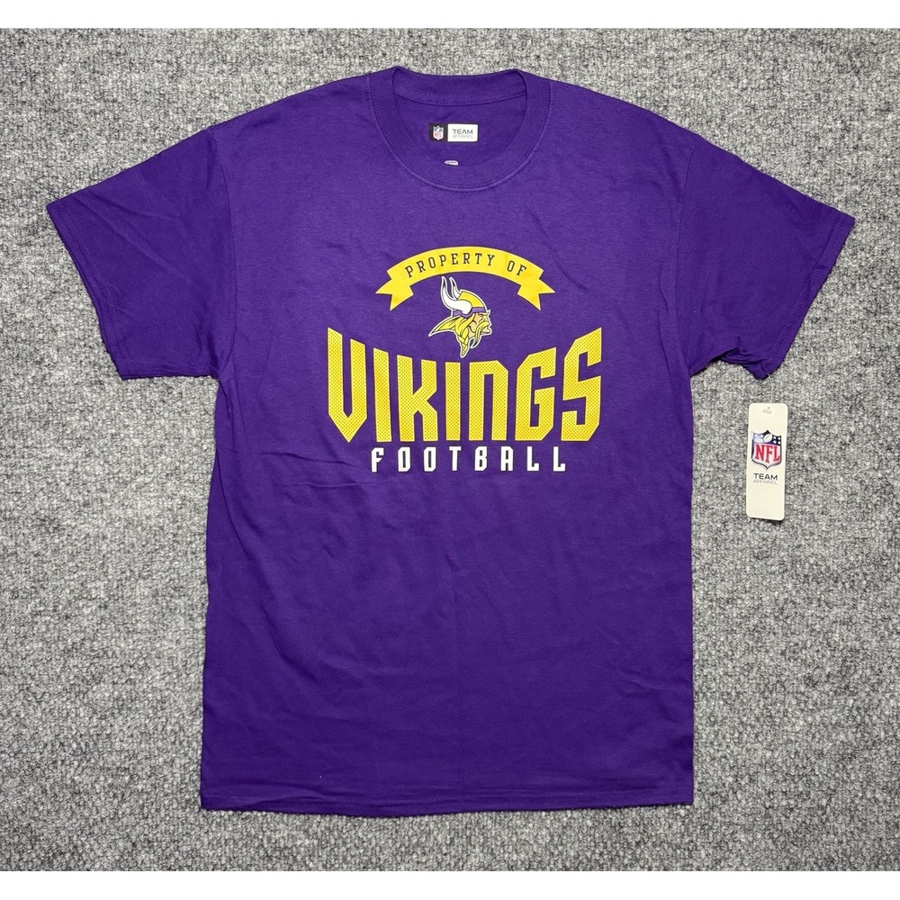 Minnesota Vikings T-Shirt Football NFL Team Apparel Purple Men's Size Medium NWT